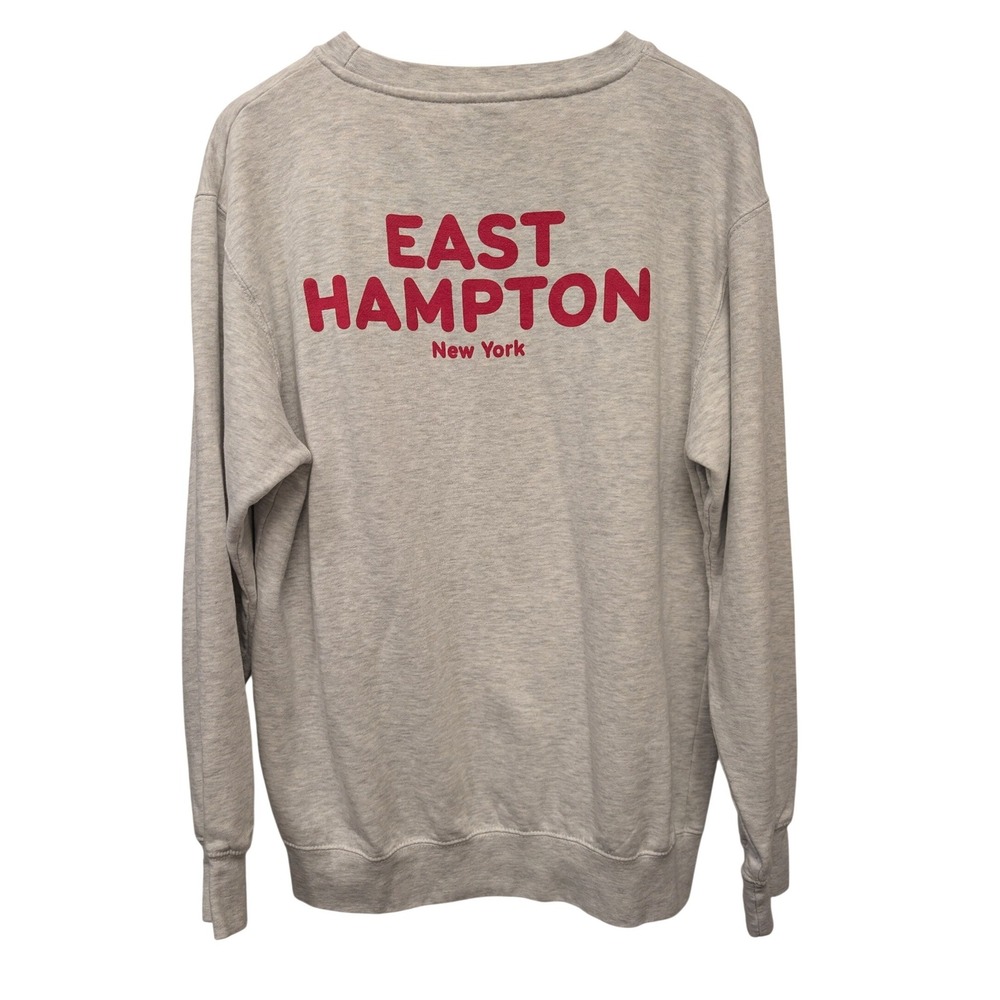 Gubbins Love East Hampton New York Sweatshirt Heart Graphic Crewneck Coastal